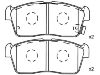 Plaquettes de frein Brake Pad Set:04491-97217